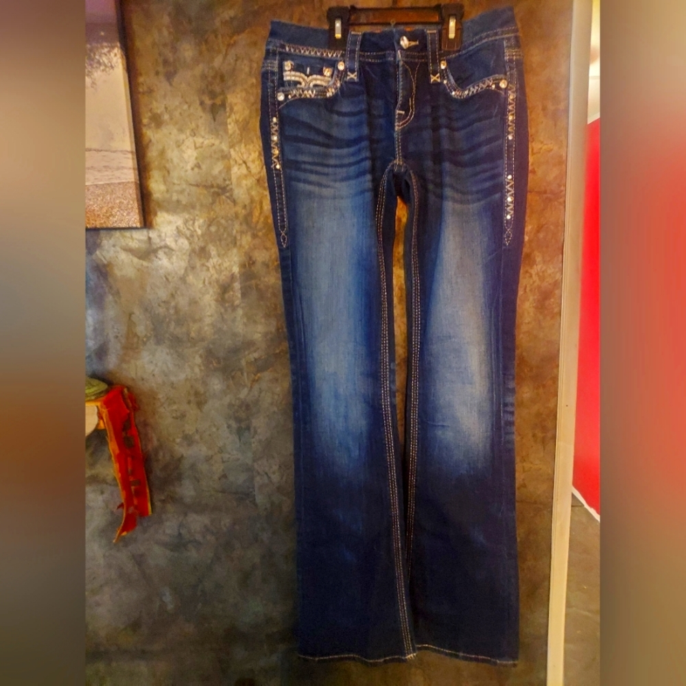 ROCK REVIVAL JEANS BETTY/BOOT SIZE 26X33 1/2